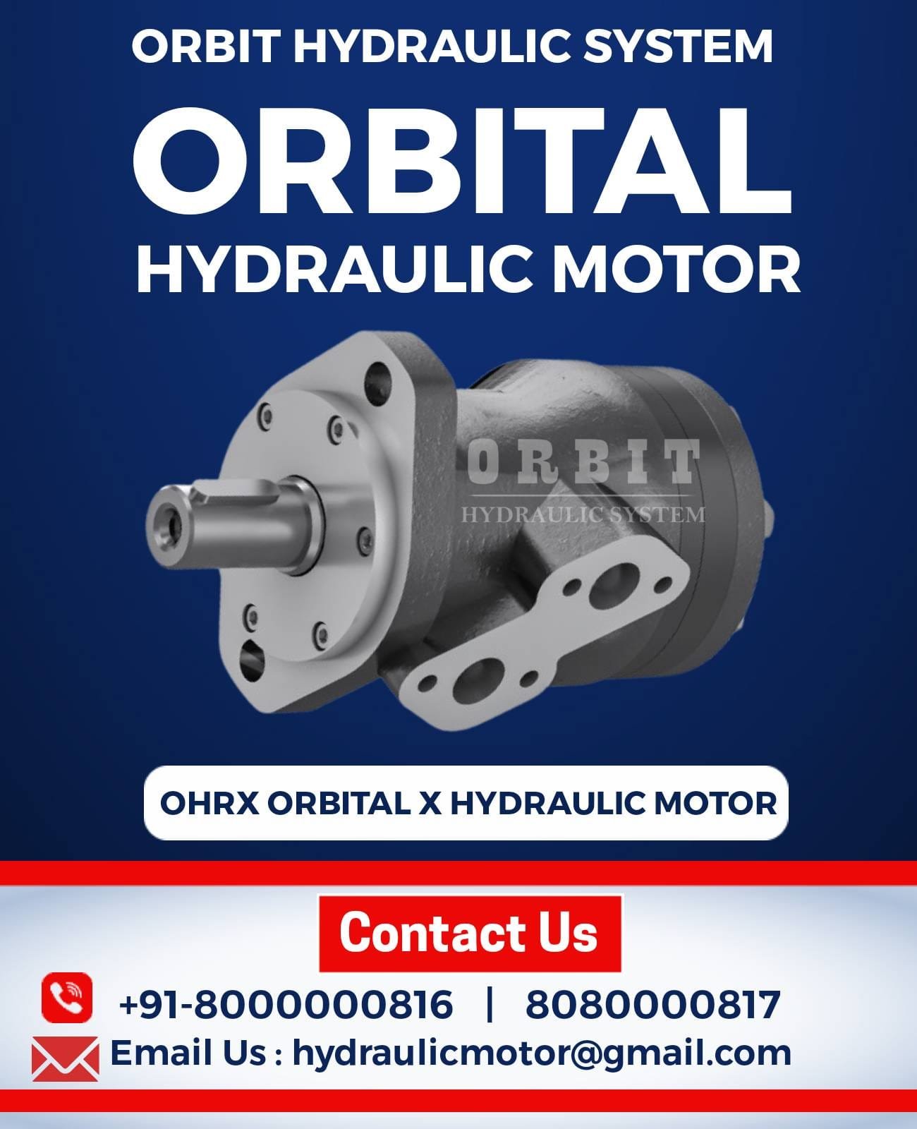 OHR Orbit Hydraulic Motor Dealer in Ahmedabad Mumbai Pune Chennai Bangalore India