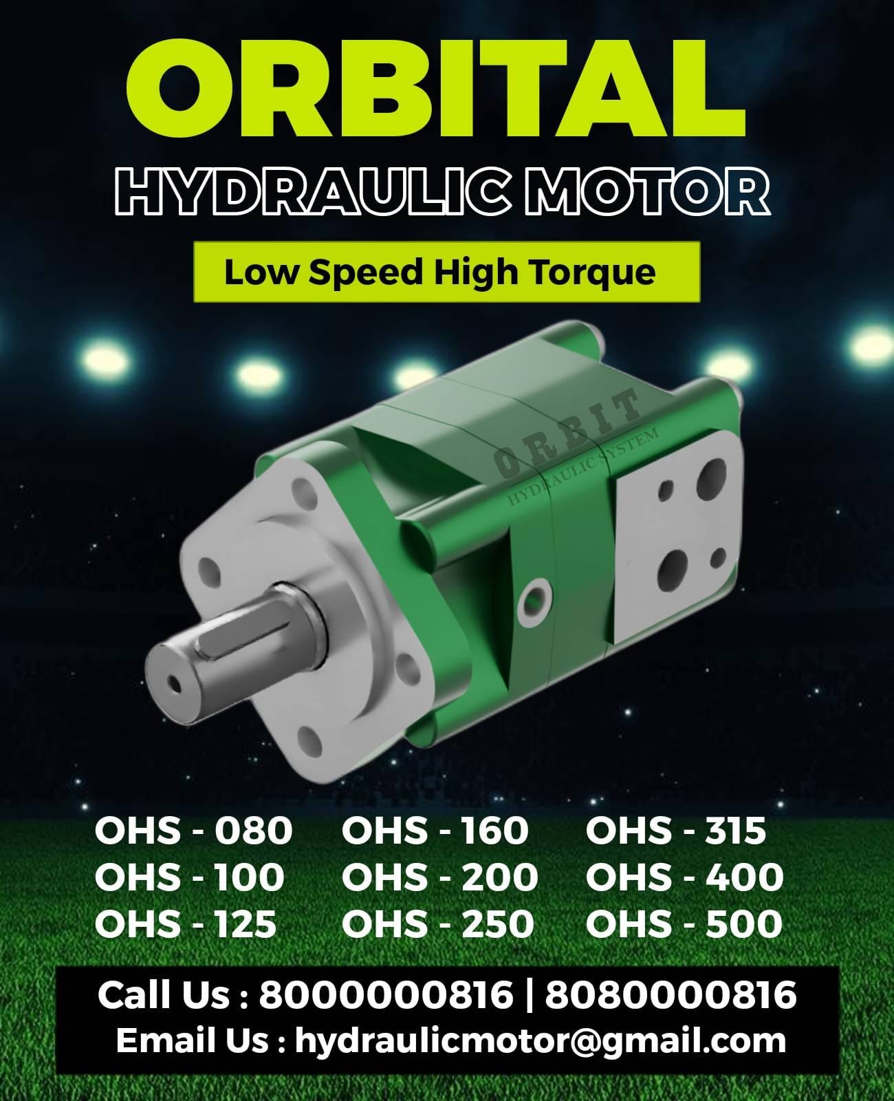 OHS OHSX Orbit Orbital Hydraulic Motor Manufacturer Dealer Distributors Suppliers in Ahmedabad Mumbai Pune Chennai Kolkata Nashik Coimbatore India